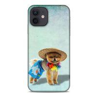 Apple iPhone 12 Kılıf Köpek Kıyafetleri (16) Kalın Kılıf Pomeranian Şort