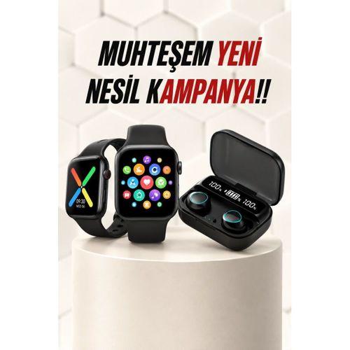 Kaliteli Akıllı Saat Ve Kaliteli Bluetooth Kulaklık Anc Özelliği Uzun Pil Ömrü