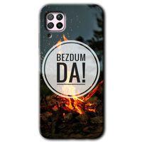 MRCİLETİSİM Huawei P40 Lite Kılıf HD Desen Baskılı Arka Kapak + Temperli Cam - Bezdum Da