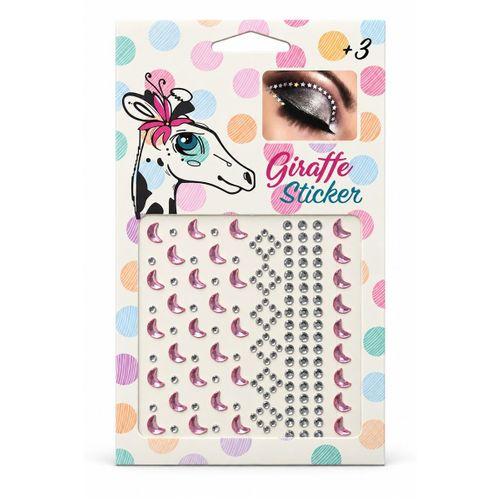 Pembe Aylı Taş Sticker Yapışkanlı Saç , Yüz Vücut Ve Tırnak Taşı Yılbaşı Süs Dekor Işıltılı Parlak