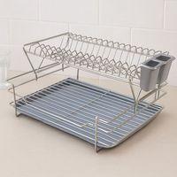 2 Katlı Metal Tabaklık - Mutfak Kurutma Rafı