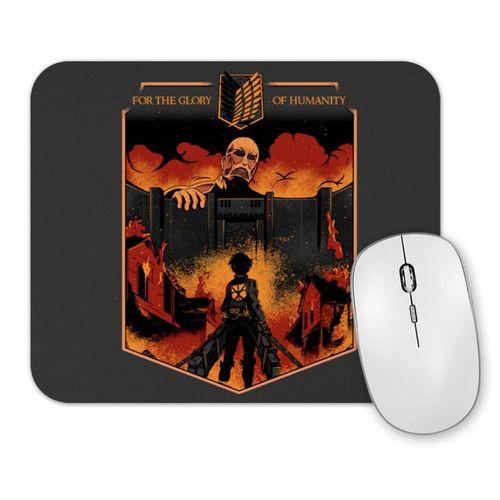 Attack On Titan For the Glory of Humanity Mouse Pad