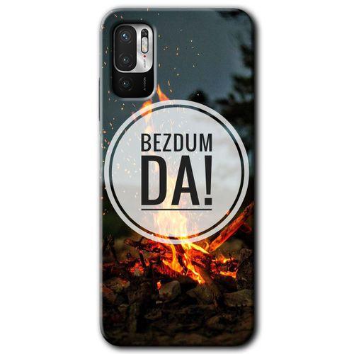 MRCİLETİSİM Xiaomi Redmi Note 10 5G Kılıf HD Desen Baskılı Arka Kapak + Temperli Cam - Bezdum Da