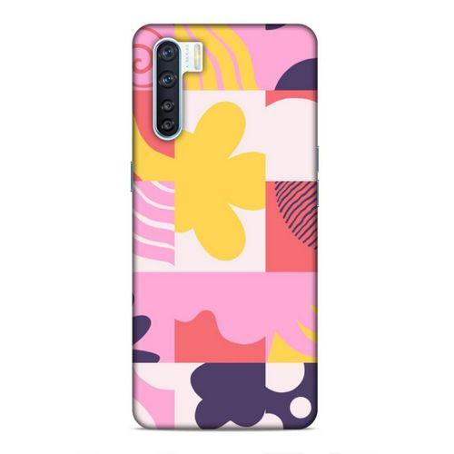 Oppo A91 Uyumlu Kılıf Insomnia (22) Tam Koruma Kılıfı Pembe Sarı