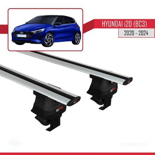 Hyundai i20 (BC3) 2020 ve Sonrası ile uyumlu ACE-4 Ara Atkı Tavan Barı GRİ