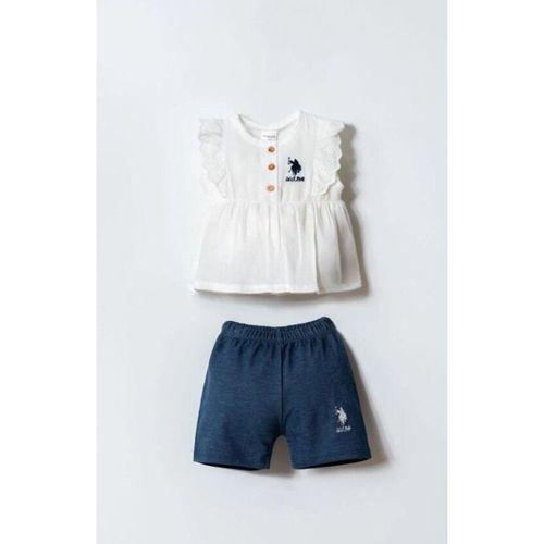 U.S.Polo U.S. Polo Şortlu Takım USB2966 Ekru