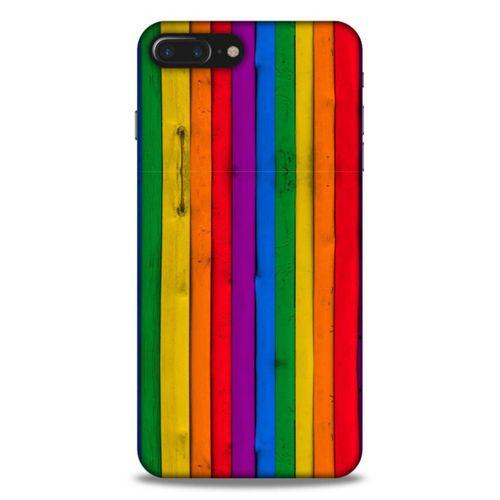Lopard Apple Iphone 7 Plus Uyumlu Kılıf Wood'X (24) Darbe Emici Kılıf Desenli