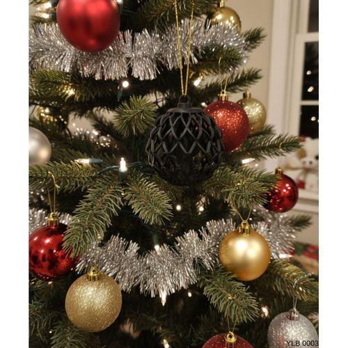 Siyah Kafes Desenli Dekoratif Yilbasi Susu