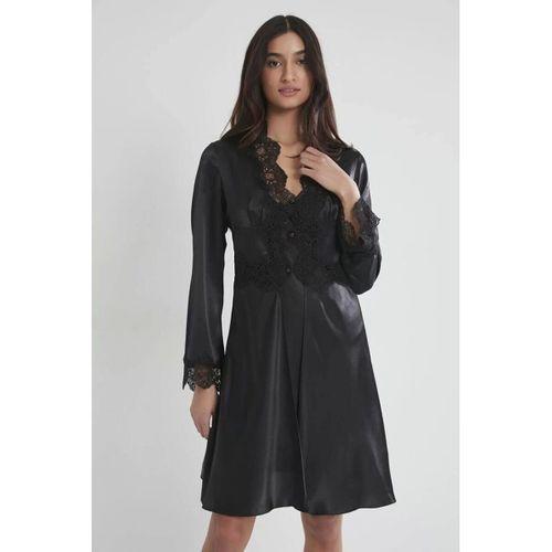 Pierre Cardin 6335 6'lı Saten Gecelik Sabahlık Takım