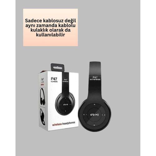 Ayarlanabilir Baş Bandı Ve Yumuşak Kulak Yastıklı Bluetooth Kulaklık