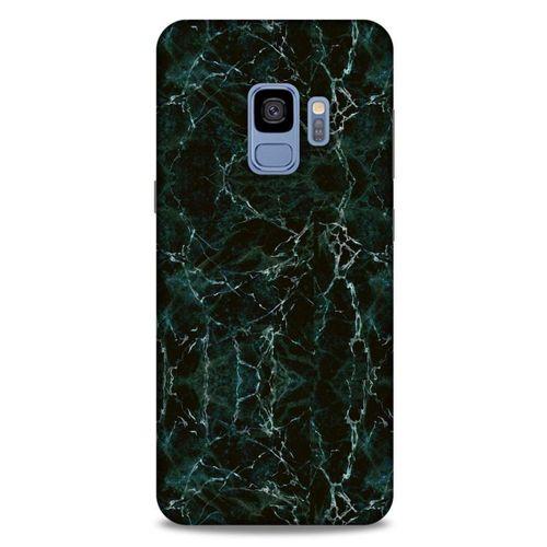 Mermer Desenli (27) Tema Tasarımlı Kılıf Zümrüt Yeşili Samsung Galaxy S9 Kılıf