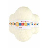 5 Adet Kristal El Örgü Lif İpi Açık Krem 98223
