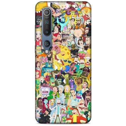 Xiaomi Mi 10 Uyumlu Kılıf Rick And Morty (36) Glitter Kılıf Cop Morty