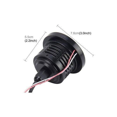Mercekli Angel Yuvarlak Led Beyaz Sis Farı 7.6cm Metal Gövde
