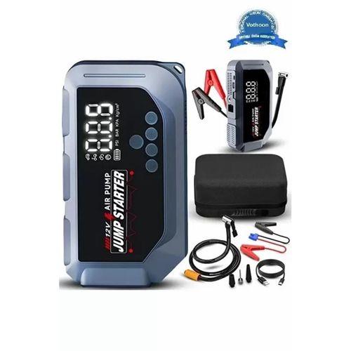 Vtn-605 Şarjlı 12.000 Mah Taşınabilir Çantalı Araç Akü Şarj Takviyeli Işıklı Hava Kompresörü