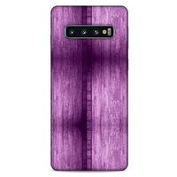 Samsung Galaxy S10 Uyumlu Kılıf Mor Delisi (15) Antişok Kılıf Tahta