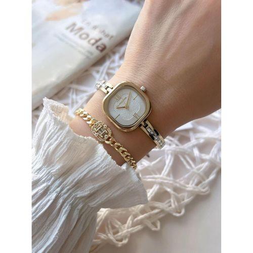 U.S.Polo Assn. İnce Baget Taşlı Özel Tasarım Çelik Kordon 2 Yıl Garantili Kadın Kol Saati U02149.3