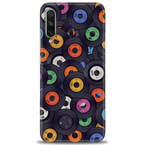 Xiaomi Mi A3 Kılıf HD Baskılı Kılıf - Plaklar + Tam Ekran Koruyucu