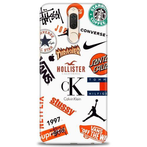 Huawei Mate 10 Lite Kılıf HD Baskılı Kılıf - Stussy + Tam Ekran Koruyucu