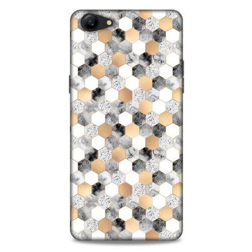 Mermer Desenli (50) Tema Shockproof Kılıf Koyu Gri Oppo A79 Kılıf