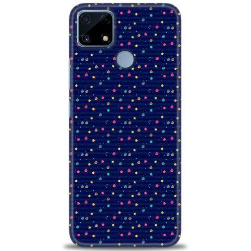 Realme C25 Kılıf HD Baskılı Kılıf - Gökyüzü Çizimi + Tam Ekran Koruyucu