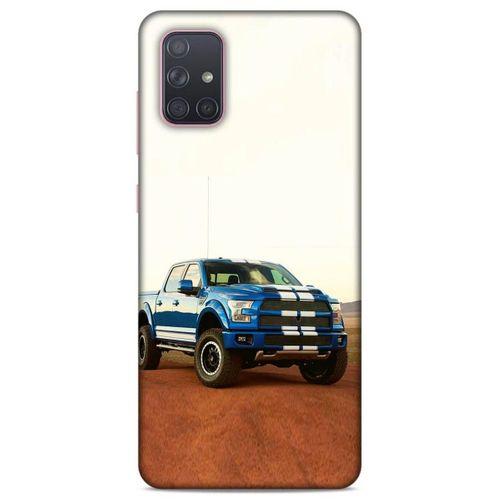 Lopard Samsung Galaxy A71 Uyumlu Kılıf PickUpX (27) Tasarımlı Kılıf Gece Mavi