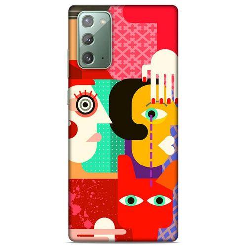 Lopard Samsung Galaxy Note 20 Uyumlu Kılıf Soyut Sanat (15) Baskılı Antişok Kılıf