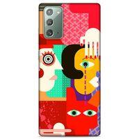 Lopard Samsung Galaxy Note 20 Uyumlu Kılıf Soyut Sanat (15) Baskılı Antişok Kılıf