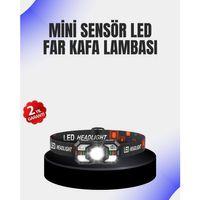 Kamp Ve Yürüyüş İçin Sensörlü Led Kafa Feneri Ayarlanabilir