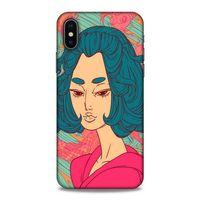 Lopard Apple Iphone X Uyumlu Kılıf Sürreal Yüzler ♀ (44) Tough Armor Kılıf Desenli