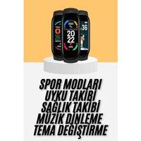 M6 Akıllı Bileklik Siyah Adımsayar Spor Takibi Android Ve İos Uyumlu