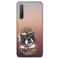 Animax Pilot Bulldog Oppo Realme XT Kılıf Desenli Silikon
