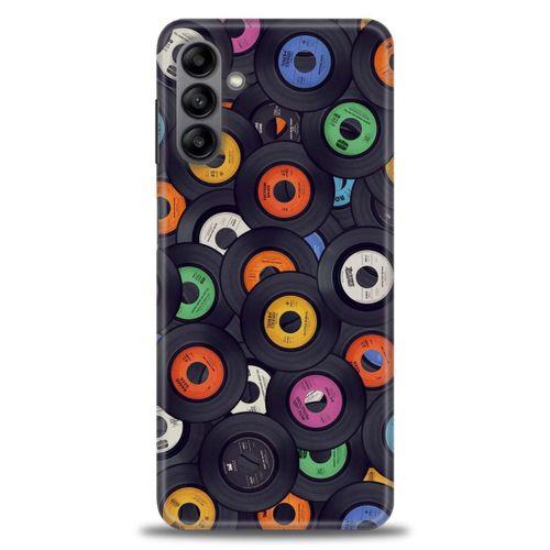 Samsung Galaxy A04S Kılıf HD Baskılı Kılıf - Plaklar + Tam Ekran Koruyucu