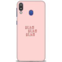 Samsung Galaxy M20 Kılıf HD Baskılı Kılıf - Blah Blah + Tam Ekran Koruyucu