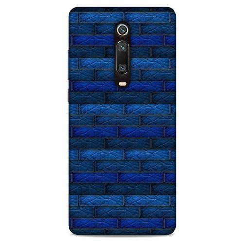 Xiaomi Mi 9T Kılıf Patchwork (43) Thin Fit Kılıf Mavi Tonları
