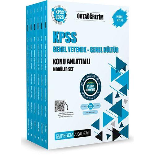 2026 KPSS Ortaöğretim Genel Yetenek Genel Kültür Konu Anlatımlı Modüler Set Pegem Akademi
