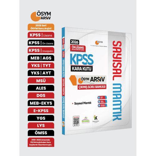 2026 KPSS Önlisans/Ortaöğretim SAYISAL MANTIK Kara Kutu ÖSYM Çıkmış Soru Bankası Dijital Çözümlü