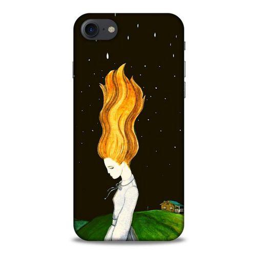 Apple Iphone 8 Kılıf Depresyon (1) Kılıfı Kahverengi Bordo