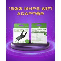 Yüksek Hızlı 1200 Mbps Çift Bant Usb Wifi Adaptör – Güçlü Sinyal, Geniş Uyumluluk