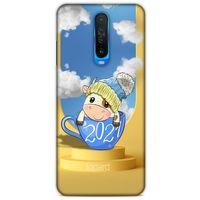 Xiaomi Redmi K30 Kılıf FunnyMaX (3) Kapak Sarı Kupa Köpek