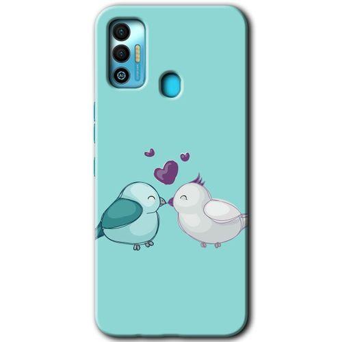 Tecno Spark 7T Kılıf HD Desen Baskılı Arka Kapak - Mutlu Kuşlar