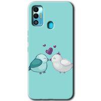 Tecno Spark 7T Kılıf HD Desen Baskılı Arka Kapak - Mutlu Kuşlar