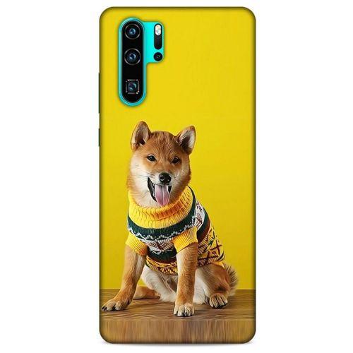 Huawei P30 Pro Kılıf Köpek Kıyafetleri (24) Darbe Emici Kılıf Shiba Inu Kazak