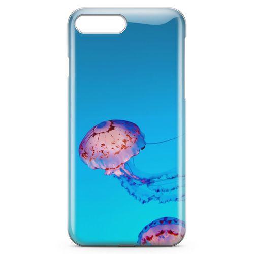 Apple iPhone 8 Plus Kılıf Jellyfish Arka Kapak Koruma Desenli Full Koruyucu
