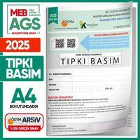 2025 MEB AGS Tıpkı Basım Çıkmış Soru ÖSYM Kitapçığı TAM HALİ Video/PDF Çözümlü Türkiye Geneli