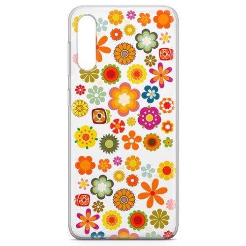 Samsung Galaxy A70s Kılıf Papatya Bahçesi Arka Kapak Koruma Desenli Full Koruyucu