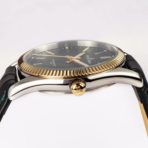 Jacques Lemans JL.50-4W Quartz Deri Siyah Yeşil Kadran 10 ATM 34 mm Kadın Kol Saati