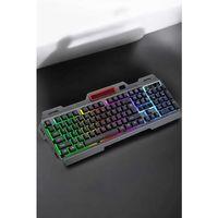 Led Işıklı  Klavye Usb Girişli Rgb Işıklı Q Klavye Mouse Hediyeli