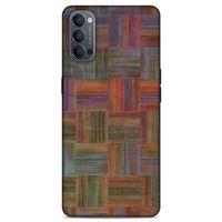 Lopard Oppo Reno 4 Uyumlu Kılıf Wood'X (48) Bumper Kılıf Desenli