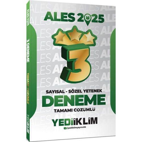 2025 ALES Sayısal Sözel Yetenek Tamamı Çözümlü 3 Yıldız Deneme Yediiklim Yayınları